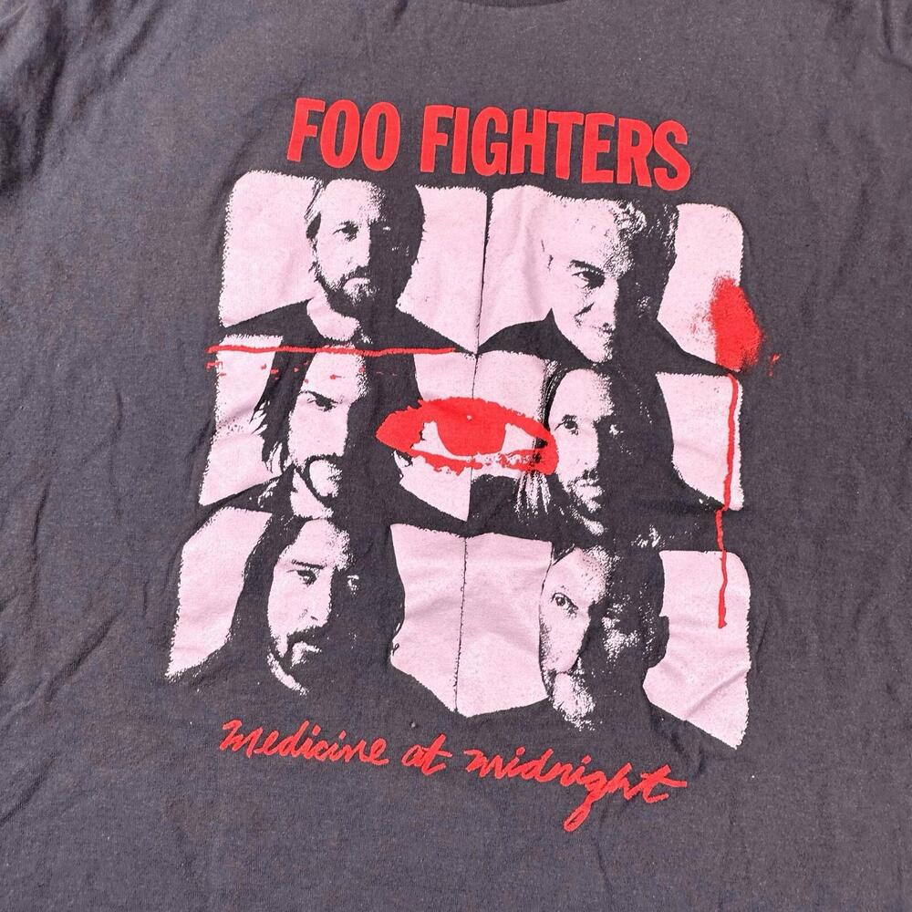 Foo Fighters Shirt Mens 2XL Gray(ish) Blue Medicine at Midnight Band Tee